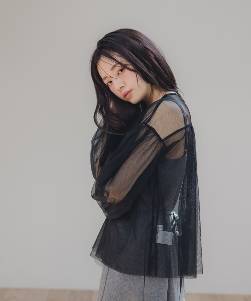 セール】小さいサイズ チュールシアートップス 低身長さん・小柄
