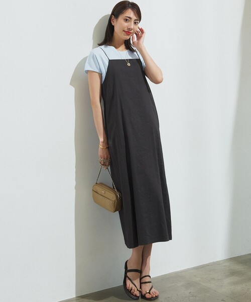 23区(ニジュウサンク)の「【汗じみ防止/速乾性】フレンチスリーブ IT Tシャツ(Tシャツ/カットソー・レディース・ホワイト系/ダークブラウン系/ベージュ系/スカイブルー系/ライトオレンジ系・38)」の17枚目の写真