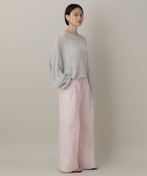 A part by（アパートバイ）の「タイプライタータックパンツ（その他パンツ・レディース・オフホワイト/ブラック/ベビーピンク・SMALL/MEDIUM）」の5枚目の写真