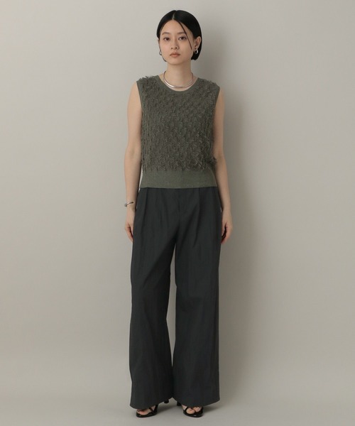 A part by（アパートバイ）の「タイプライタータックパンツ（その他パンツ・レディース・オフホワイト/ブラック/ベビーピンク・SMALL/MEDIUM）」の11枚目の写真