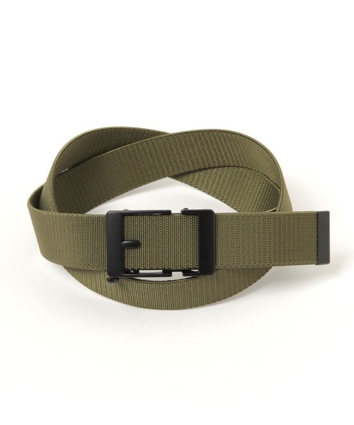 GLOBAL WORK（グローバルワーク）の「伸びるゴムキーリットベルト/451331（ベルト・メンズ・ブラック/カーキ・FREE）」の2枚目の写真