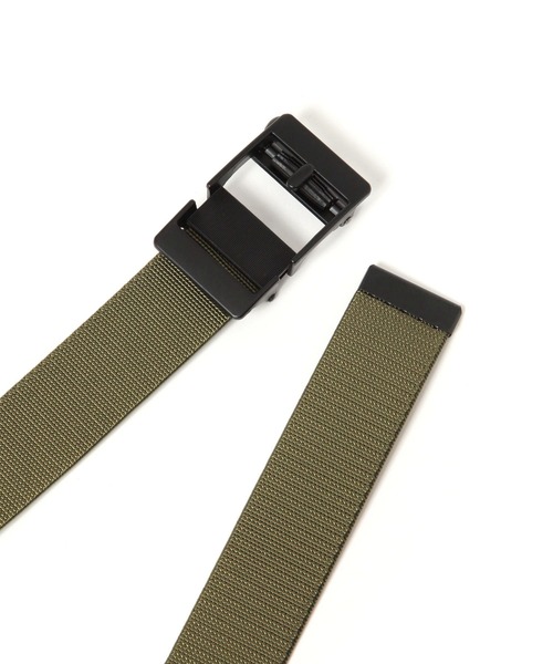 GLOBAL WORK（グローバルワーク）の「伸びるゴムキーリットベルト/451331（ベルト・メンズ・ブラック/カーキ・FREE）」の4枚目の写真