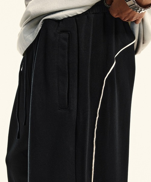 CORPUS TOKYO(コーパス トーキョー)の「ワイドパイピングスウェットパンツ(スウェットパンツ・メンズ・ブラック/グレー・1/2/4/3)」の12枚目の写真
