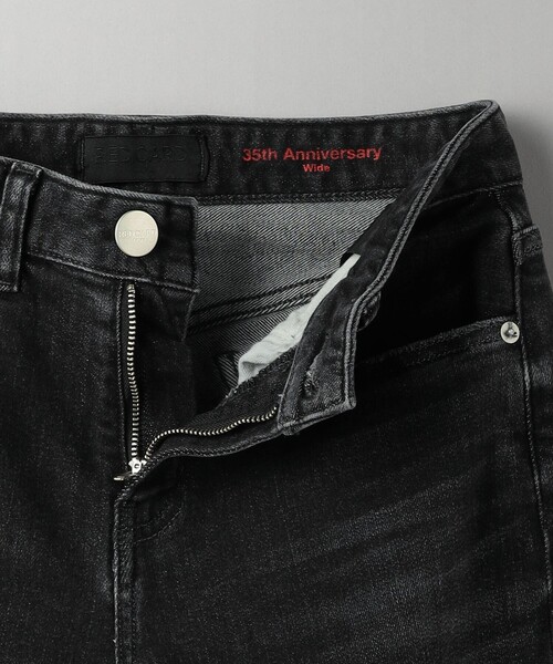 RED CARD TOKYO(レッドカード)の「<RED CARD>35th Anniversary Wide デニムパンツ 2(デニムパンツ・レディース・ブラック/コバルトブルー・25/22/23/24)」の9枚目の写真