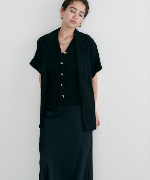 LARUTA（ラルータ）の「【LARUTA】フレンチテーラージャケット（テーラードジャケット・レディース・ブラック/ベージュ/グレー・FREE）」の9枚目の写真