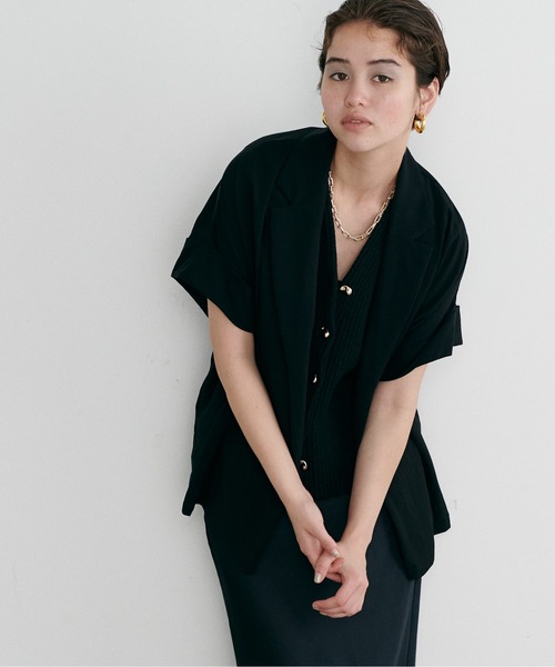 LARUTA（ラルータ）の「【LARUTA】フレンチテーラージャケット（テーラードジャケット・レディース・ブラック/ベージュ/グレー・FREE）」の10枚目の写真