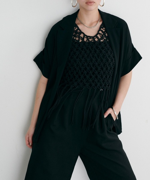 LARUTA（ラルータ）の「【LARUTA】フレンチテーラージャケット（テーラードジャケット・レディース・ブラック/ベージュ/グレー・FREE）」の13枚目の写真