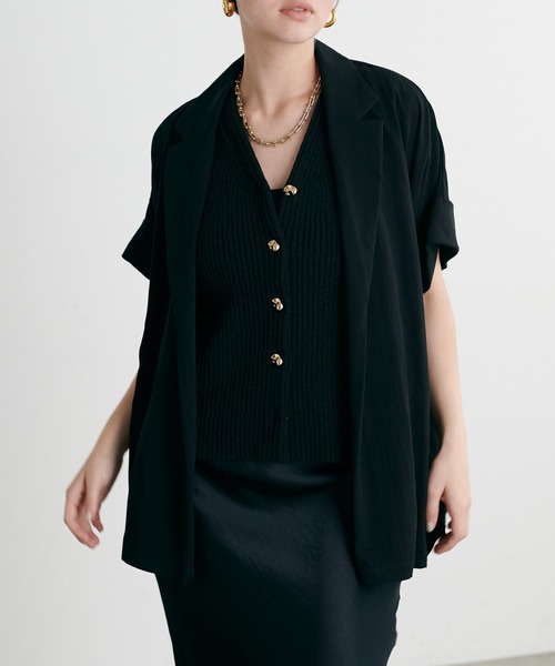 LARUTA（ラルータ）の「【LARUTA】フレンチテーラージャケット（テーラードジャケット・レディース・ブラック/ベージュ/グレー・FREE）」の8枚目の写真