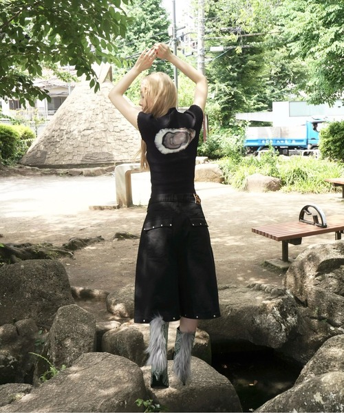 musubore（ムスボレ）の「fur pointed toe boots / ポインテッドトゥ
