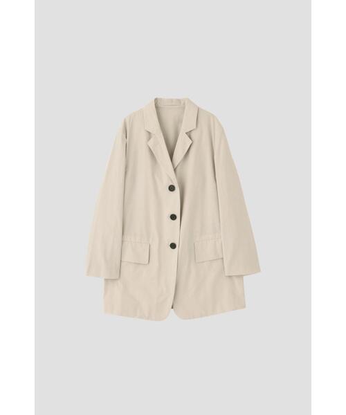 MARGARET HOWELL(マーガレットハウエル)の「WASHED COTTON POPLIN JACKET(テーラードジャケット・レディース・ブラック/ホワイト系その他3・1/2)」の8枚目の写真
