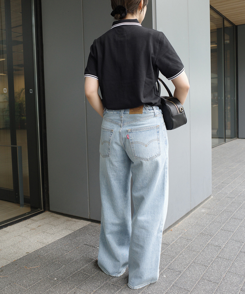 FRED PERRY(フレッドペリー)の「FRED PERRY/フレッドペリー TWIN TIPPED SHIRT G3600(ポロシャツ・レディース・ホワイト/グリーン/ブラック・FREE)」の7枚目の写真