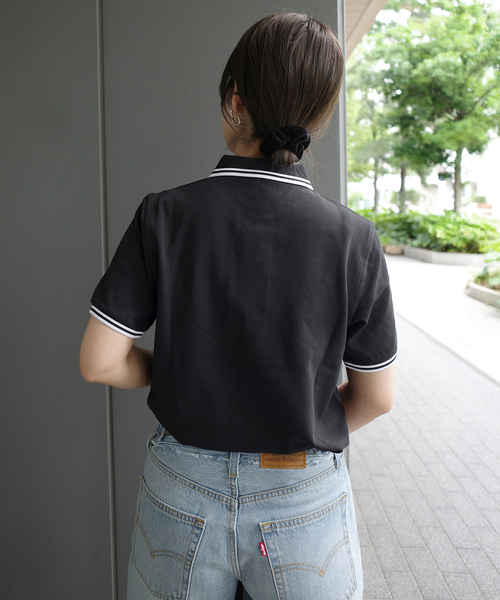 FRED PERRY(フレッドペリー)の「FRED PERRY/フレッドペリー TWIN TIPPED SHIRT G3600(ポロシャツ・レディース・ホワイト/グリーン/ブラック・FREE)」の10枚目の写真