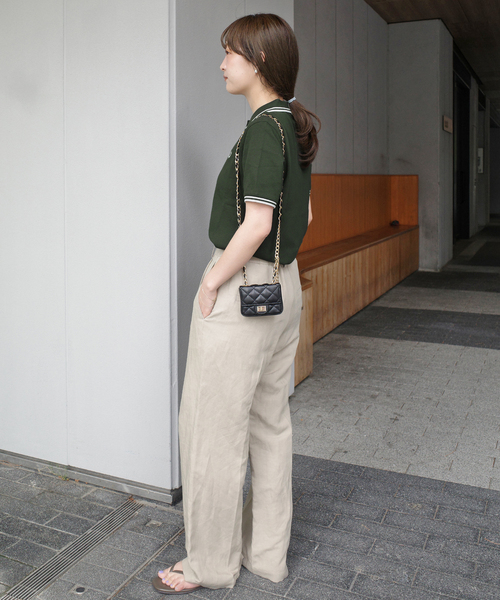FRED PERRY(フレッドペリー)の「FRED PERRY/フレッドペリー TWIN TIPPED SHIRT G3600(ポロシャツ・レディース・ホワイト/グリーン/ブラック・FREE)」の13枚目の写真