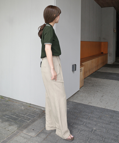 FRED PERRY(フレッドペリー)の「FRED PERRY/フレッドペリー TWIN TIPPED SHIRT G3600(ポロシャツ・レディース・ホワイト/グリーン/ブラック・FREE)」の14枚目の写真