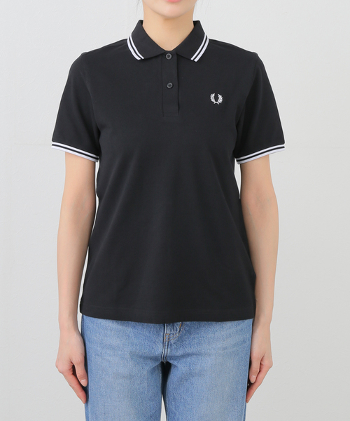 FRED PERRY(フレッドペリー)の「FRED PERRY/フレッドペリー TWIN TIPPED SHIRT G3600(ポロシャツ・レディース・ホワイト/グリーン/ブラック・FREE)」の22枚目の写真
