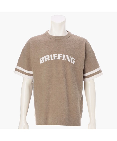 BRIEFING(ブリーフィング)の「LW RELAXED KNIT T-SHIRT(ゴルフグッズ・メンズ・ブラック/ブルーグレー/ベージュ・L/M/S)」の1枚目の写真