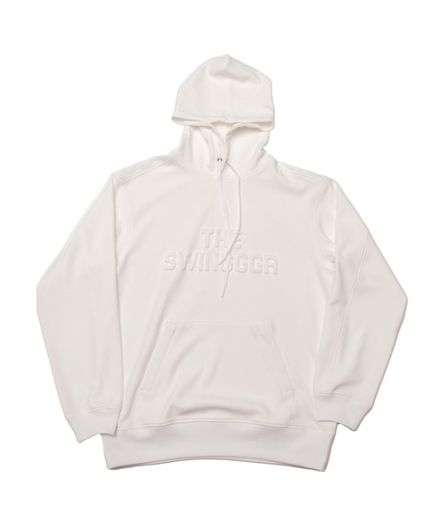 SWINGGGR(スウィンガー)の「SWINGGGR/スウィンガー/EMBOSS SWEAT PARKA(スウェット・メンズ・ブラック/ホワイト・2/3/4)」の1枚目の写真
