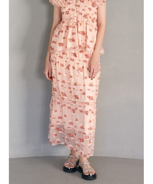 セール】カットジャガードシャーリングスカート（スカート）｜COEL