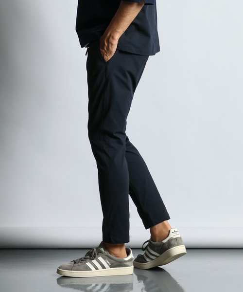 The DUFFER of ST.GEORGE（ザダファーオブセントジョージ）の「[360° THE CIRCLE STRETCH] BY WONDER SHAPE：セットアップ ライトピケジャージ素材 コンフォートパンツ（その他パンツ・メンズ・ブラック/ネイビー・SMALL/MEDIUM/LARGE/X-LARGE）」の7枚目の写真