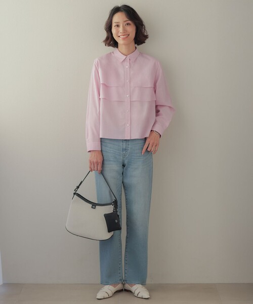 J.PRESS(ジェイプレス)の「【洗える】BASIC STRETCH DENIM ボーイフィット デニム(デニムパンツ・レディース・ホワイト系/ダルブルー系/スカイブルー系/ネイビー系・7/13/11/9)」の13枚目の写真