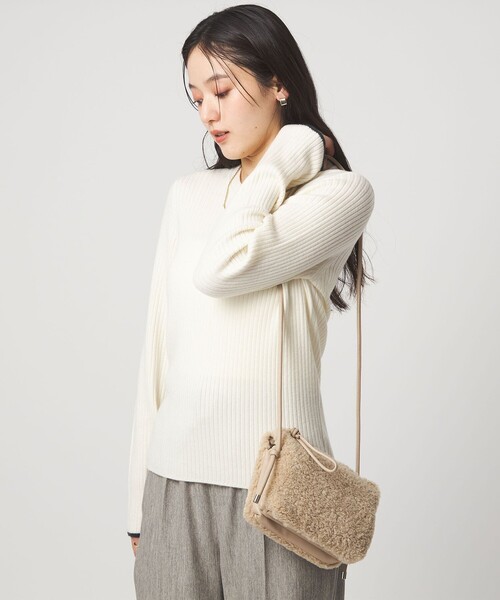 ボア ジップ ミニショルダーバッグ / ポシェット（ショルダーバッグ