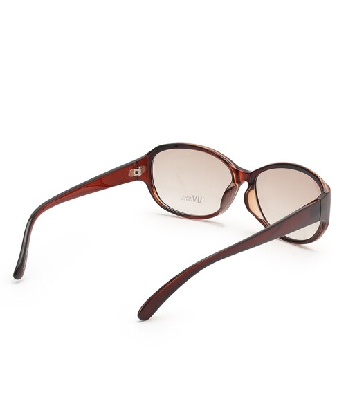 SHOO・LA・RUE（シューラルー）の「ミドルサイズオーバルサングラス（サングラス・レディース・ブラック/ボルドー/ダークブラウン・00）」の5枚目の写真