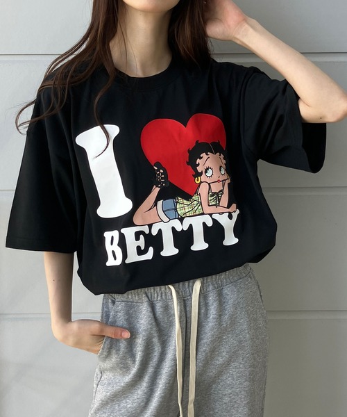 Betty Boop Sparkles Graphic Tシャツ オフィシャル 公式 半袖Tシャツ - ベティー ブープ グッズ 公式オンラインショップ
