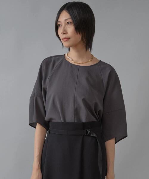 Liesse(リエス)の「コクーンスリーブ切り替えブラウス(シャツ/ブラウス・レディース・アイボリー/スミクロ/サックスブルー・FREE)」の15枚目の写真