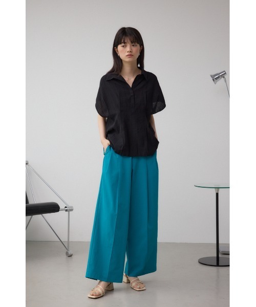 WERTHY 撥水オールインワンパンツ AZUL by moussy｜C/T撥水タックワイドパンツ | Rakuten Fashion