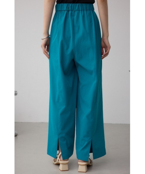 turquoise blue  S size   新品未使用品‼️ワイドパンツ ワイドパンツ ガウチョパンツ リネンワイドパンツ[品番