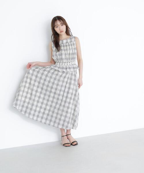 NATURAL BEAUTY BASIC(ナチュラルビューティーベーシック)の「◇モノトーンチェックワンピース(ワンピース・レディース・ホワイト系その他/ブラック系その他・SMALL/MEDIUM/P/S)」の21枚目の写真