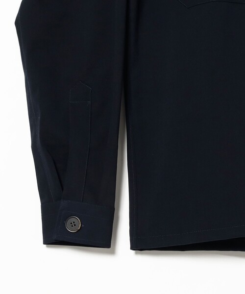 美品 GUY ROVER 2ポケット ソリッド シャツブルゾン 長袖　黒 別注】GUY ROVER / 2ポケット ソリッド シャツブルゾン（ブルゾン