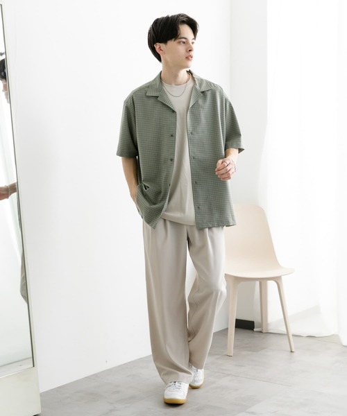 GORSCH⭕️極美品　オープンカラーショートスリーブシャツ　スラックス　セット オープンカラーショートスリーブシャツ – 買えるLEON
