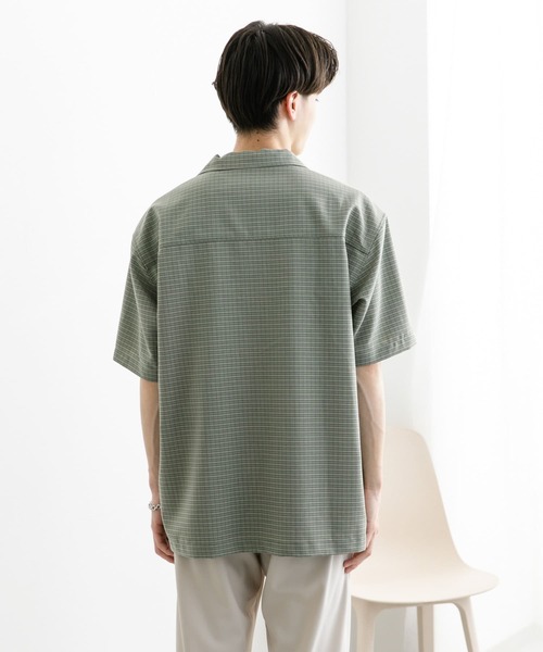 SENSE OF PLACE by URBAN RESEARCH(センスオブプレイスバイアーバンリサーチ)の「グレンチェックオープンカラーショートスリーブシャツ(シャツ/ブラウス・メンズ・オレンジ/グリーン/ブラック・MEDIUM/LARGE)」の21枚目の写真
