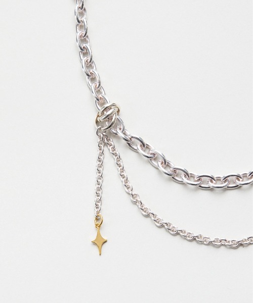 LAPUIS（ラピュイ）の「LAPUIS(ラピュイ) Ornament choker（チョーカー・レディース・ゴールド/マルチ・FREE）」の4枚目の写真