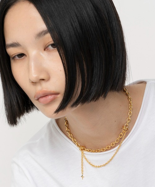 LAPUIS（ラピュイ）の「LAPUIS(ラピュイ) Ornament choker（チョーカー・レディース・ゴールド/マルチ・FREE）」の10枚目の写真