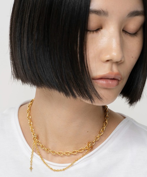 LAPUIS（ラピュイ）の「LAPUIS(ラピュイ) Ornament choker（チョーカー・レディース・ゴールド/マルチ・FREE）」の8枚目の写真