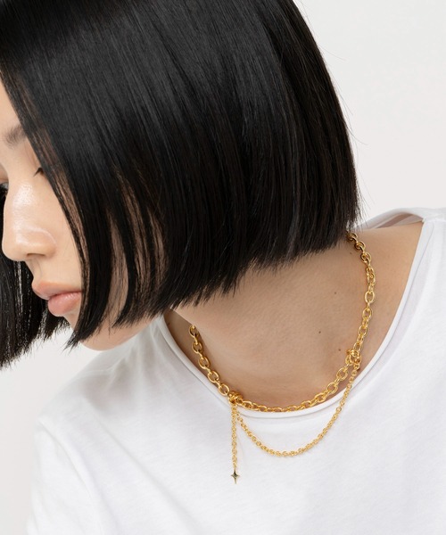 LAPUIS（ラピュイ）の「LAPUIS(ラピュイ) Ornament choker（チョーカー・レディース・ゴールド/マルチ・FREE）」の9枚目の写真