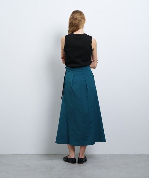 LANVIN en Bleu（ランバンオンブルー）の「メモリークロスタックスカート（スカート・レディース・ネイビー/ブルー系その他・38/36）」の5枚目の写真