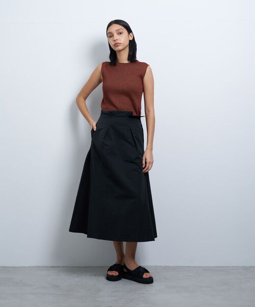 LANVIN en Bleu（ランバンオンブルー）の「メモリークロスタックスカート（スカート・レディース・ネイビー/ブルー系その他・38/36）」の11枚目の写真