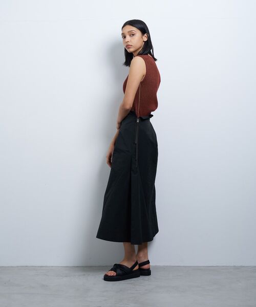 LANVIN en Bleu（ランバンオンブルー）の「メモリークロスタックスカート（スカート・レディース・ネイビー/ブルー系その他・38/36）」の12枚目の写真