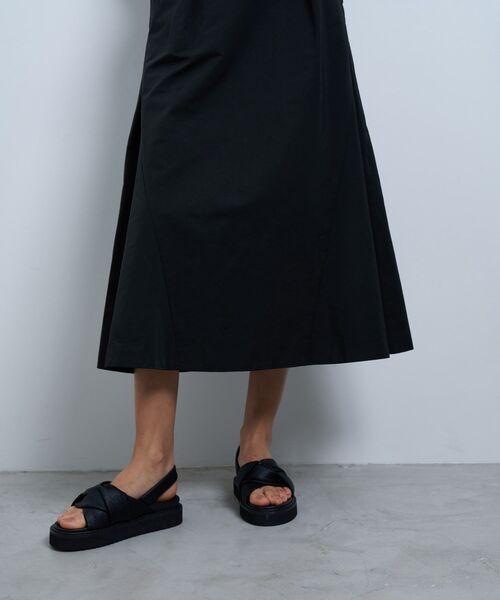 LANVIN en Bleu（ランバンオンブルー）の「メモリークロスタックスカート（スカート・レディース・ネイビー/ブルー系その他・38/36）」の19枚目の写真