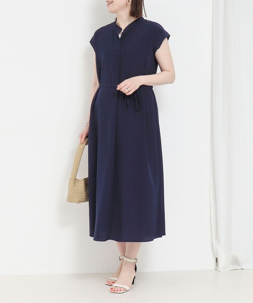 NOLLEY'S LIGHT（ノーリーズライト）の「フロントタックバンドカラープリントワンピース（ワンピース・レディース・ブルー系その他・38）」の11枚目の写真