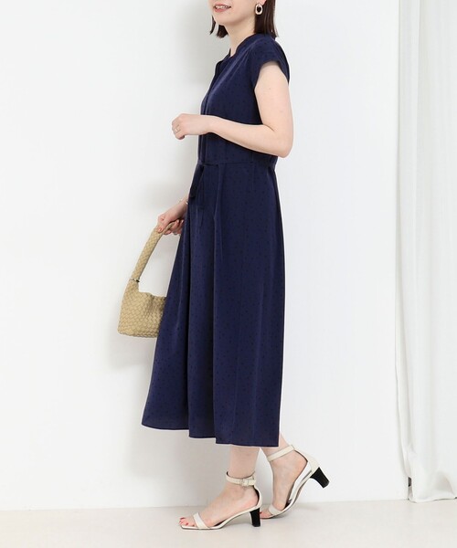 NOLLEY'S LIGHT（ノーリーズライト）の「フロントタックバンドカラープリントワンピース（ワンピース・レディース・ブルー系その他・38）」の13枚目の写真