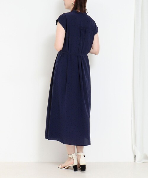 NOLLEY'S LIGHT（ノーリーズライト）の「フロントタックバンドカラープリントワンピース（ワンピース・レディース・ブルー系その他・38）」の14枚目の写真