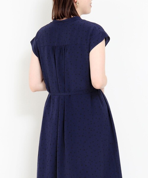 NOLLEY'S LIGHT（ノーリーズライト）の「フロントタックバンドカラープリントワンピース（ワンピース・レディース・ブルー系その他・38）」の15枚目の写真