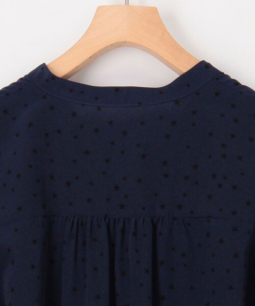 NOLLEY'S LIGHT（ノーリーズライト）の「フロントタックバンドカラープリントワンピース（ワンピース・レディース・ブルー系その他・38）」の8枚目の写真