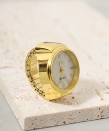 watch ring 時計型指輪 フリーサイズ oku-ring-g2