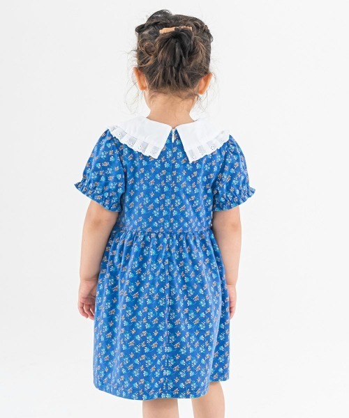 moimoln(モイモルン)の「【日本限定】フラワープリントワンピース(ワンピース・キッズ・ブルー・80cm/90cm/100cm/110cm/120cm/130cm)」の10枚目の写真