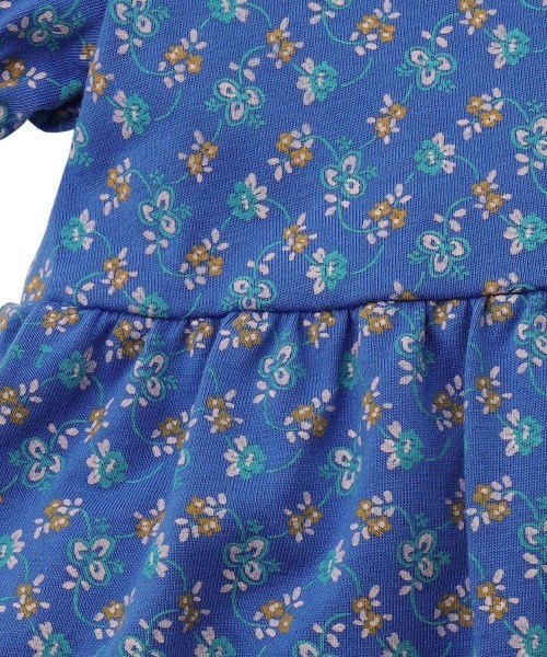 moimoln(モイモルン)の「【日本限定】フラワープリントワンピース(ワンピース・キッズ・ブルー・80cm/90cm/100cm/110cm/120cm/130cm)」の6枚目の写真